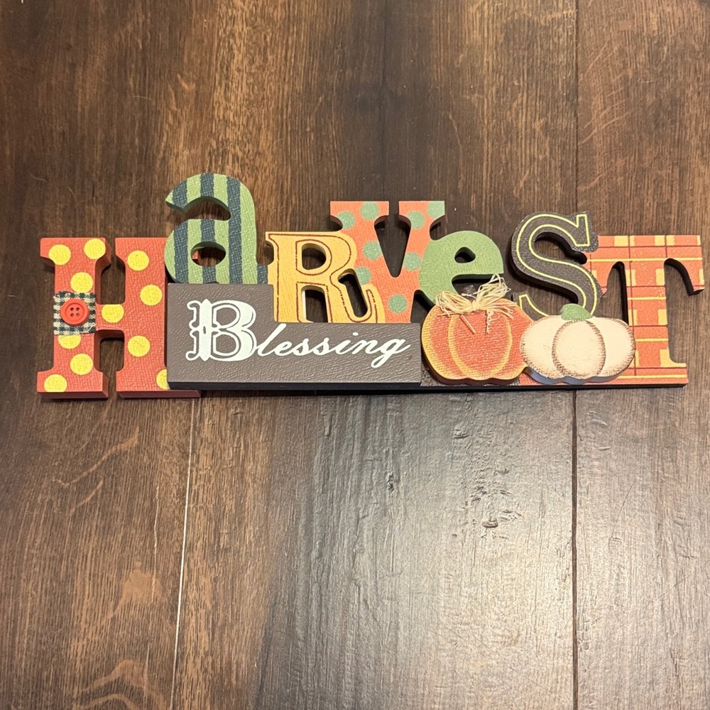 Hobby Lobby Colorful Harvest Blessing Decor